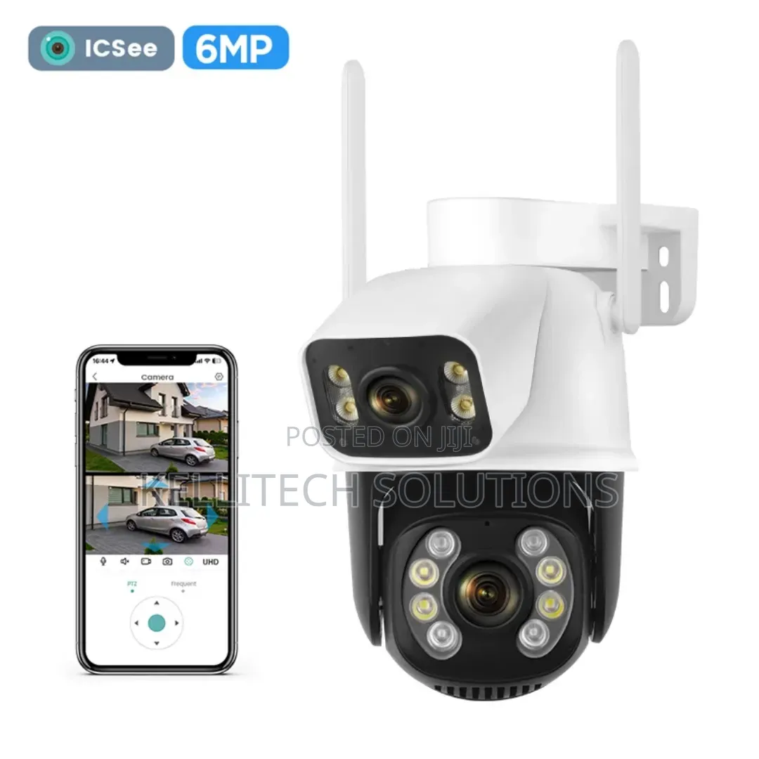 6mp View Smart Wifi Dual Lens CCTV Security Camera