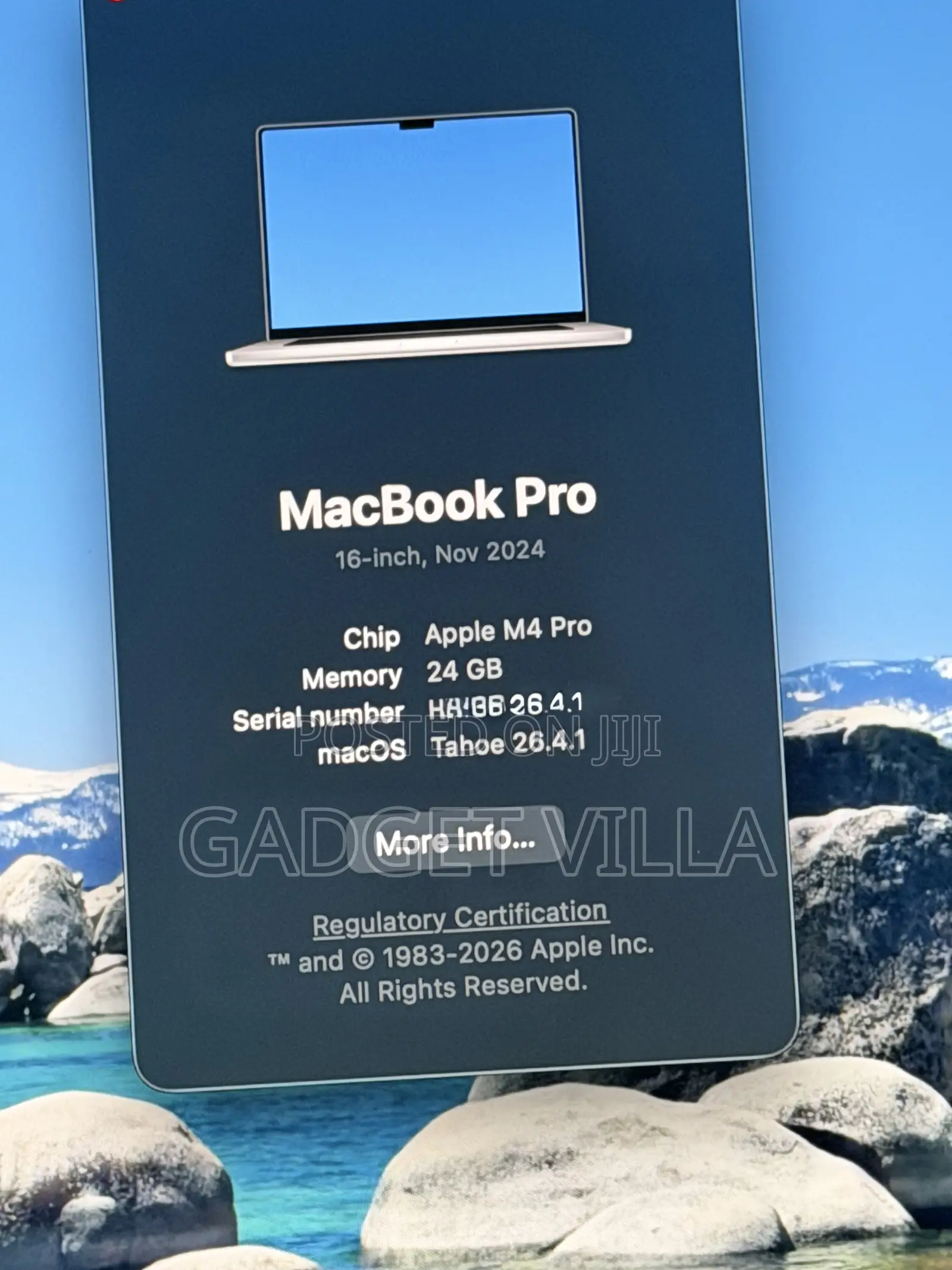 Laptop Apple MacBook Pro 2024 M4 Pro 24GB Apple M4 Pro SSD 512GB
