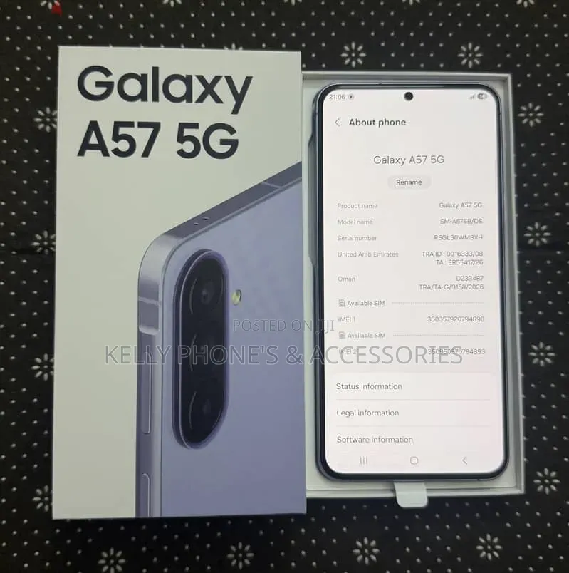 New Samsung Galaxy A57 128 GB Black