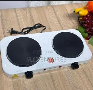 Hot Plate Solid Double Electric Cooker – White.