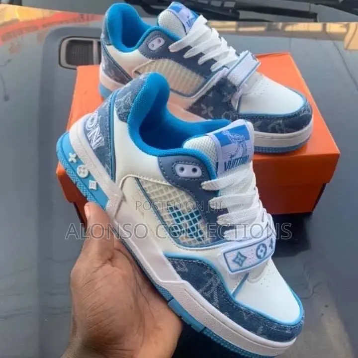 Louis Vuitton Velcro Strap Denim Blue