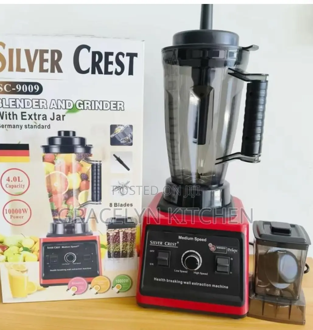 4l 2in1 Commercial Silver Crest Blender