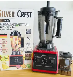 4l 2in1 Commercial Silver Crest Blender
