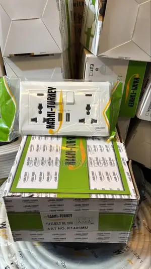 13amp Double Socket With Usb Haani Turkey