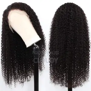 Black Curly Human Hair Wig