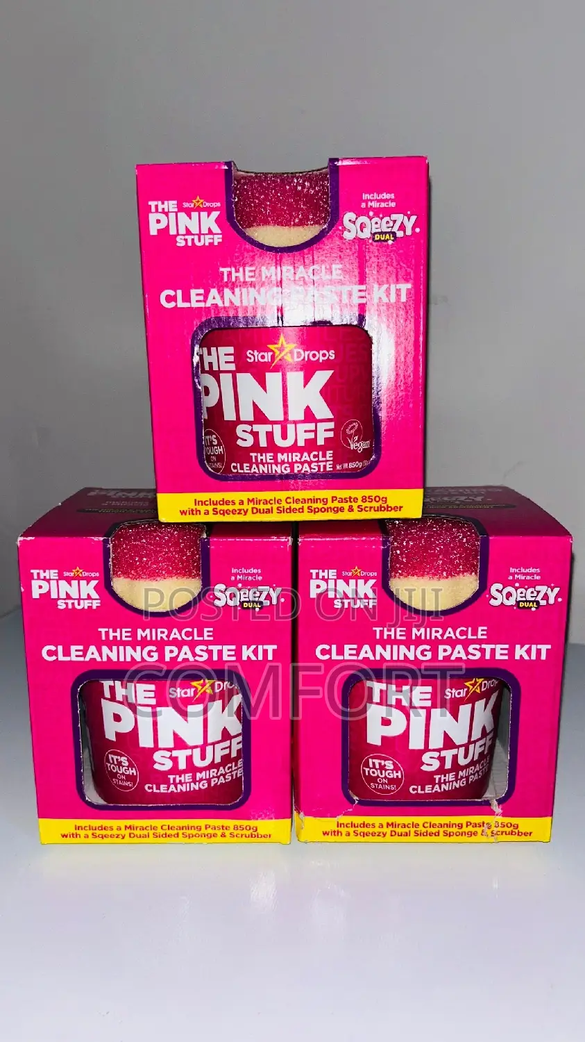 The Pink Stuff Miracle Cleaning Paste With Sponge(Multipurpose Paste)