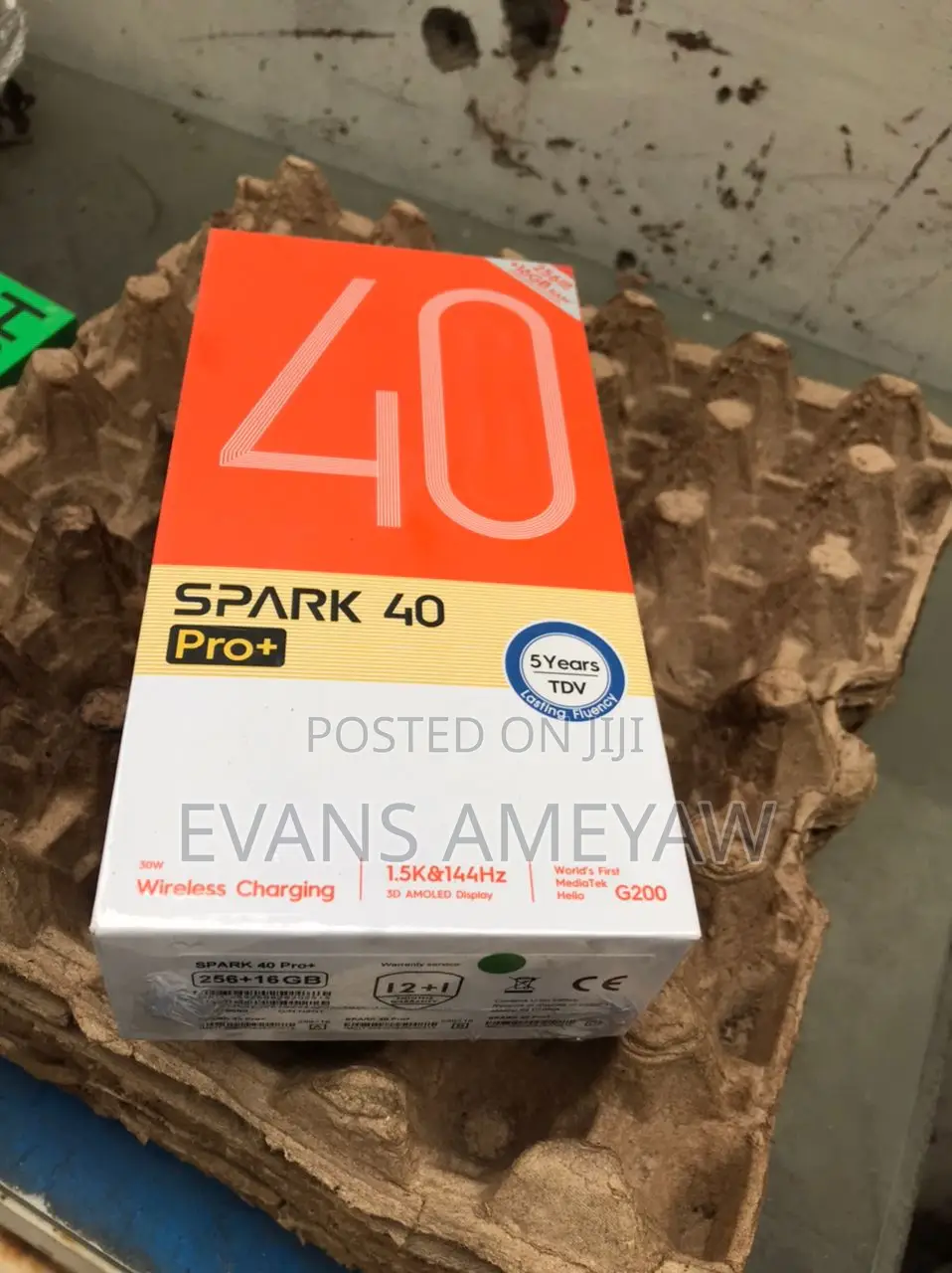 New Tecno Spark 40 Pro+ 256 GB Black