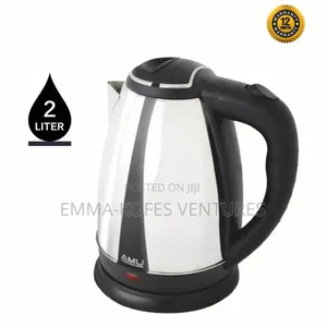 2l Automatic Stainless Steel Electric Kettle -1500w- (2 Pins)