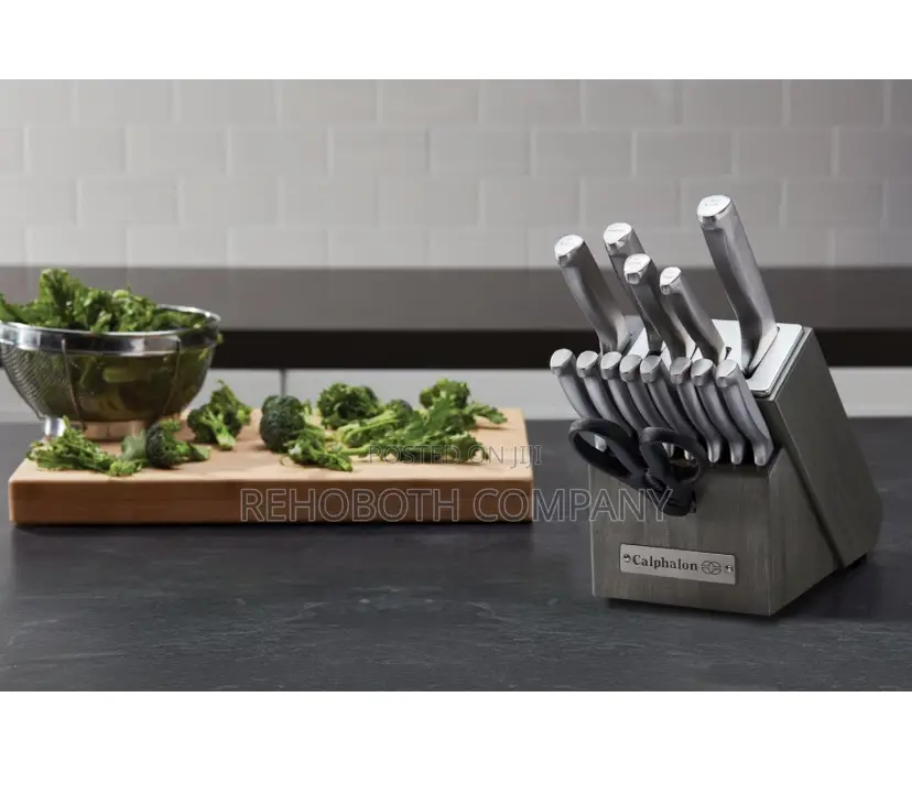 Calphalon Classic 15-Piece Stainless Steel Self Sharpening Knife Block