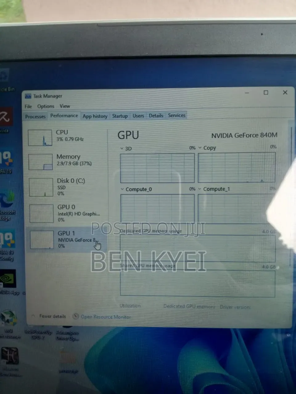 Laptop HP Pavilion 17 8GB Nvidia SSD 128GB