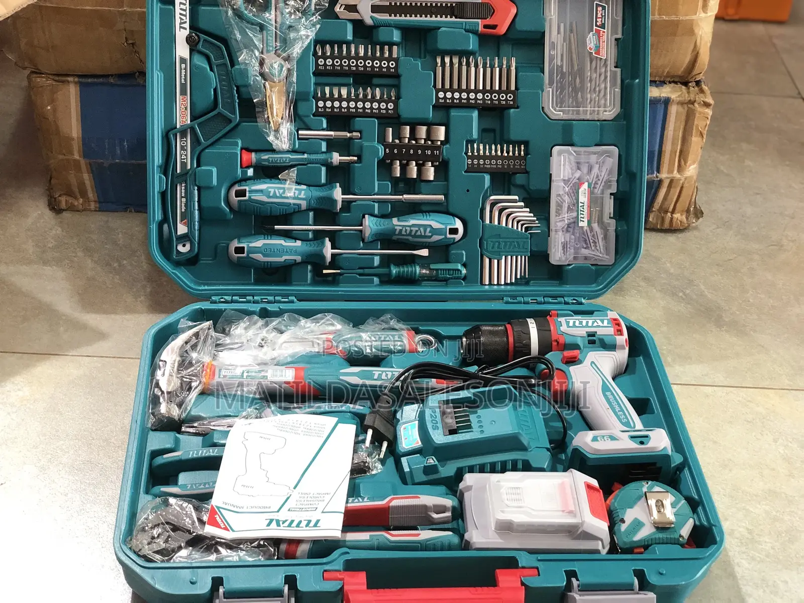 Total 103-pieces Cordless Drill Tools Kit