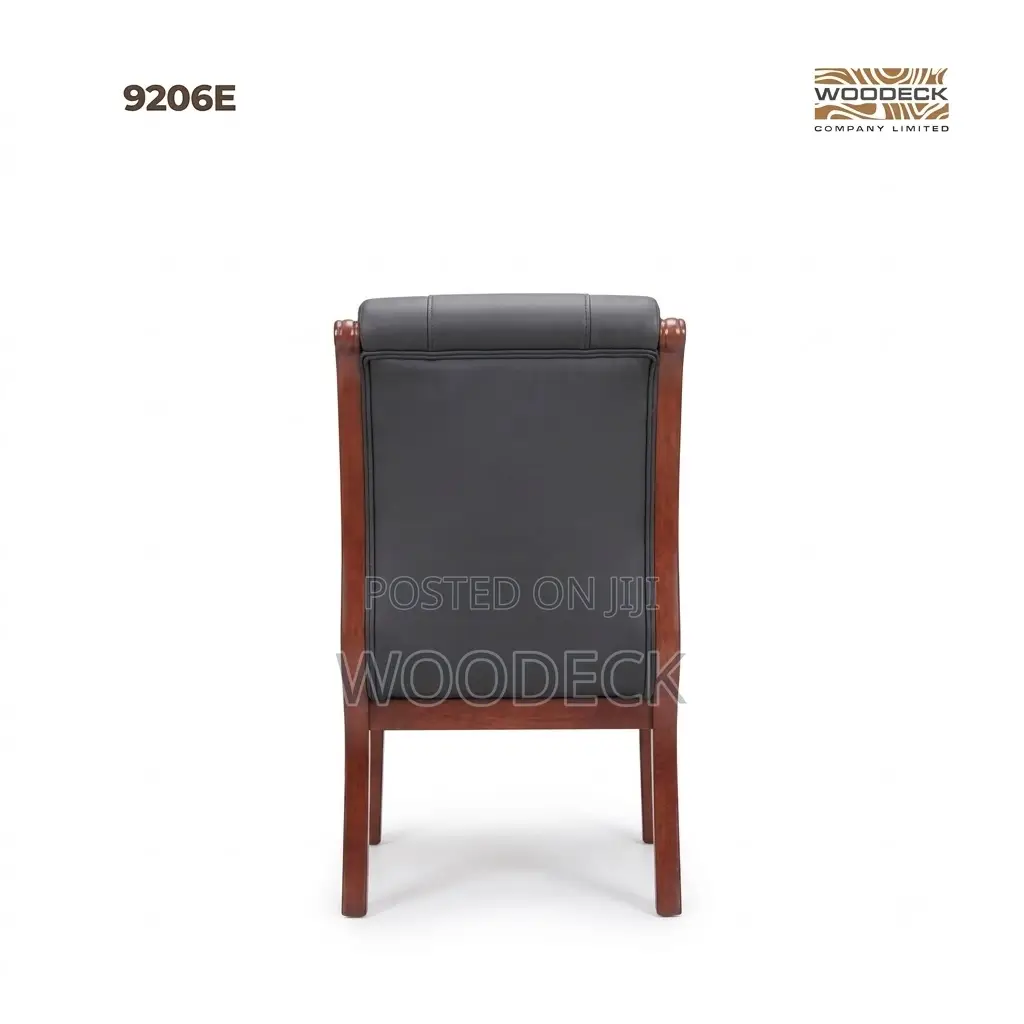 Classic Wooden Armchair With Cushioned Seat and Backrest