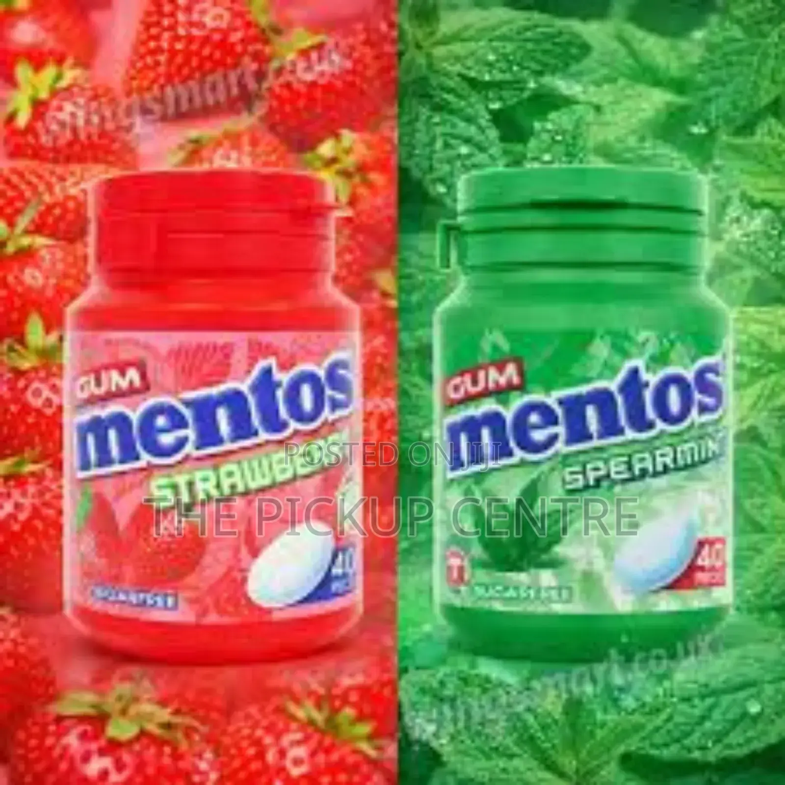 Mentos Pure Fresh Spearmint Gum 6 Pack