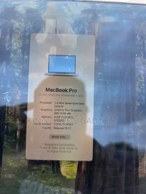 Laptop Apple MacBook Pro 2020 8GB Intel Core i5 SSD 256GB