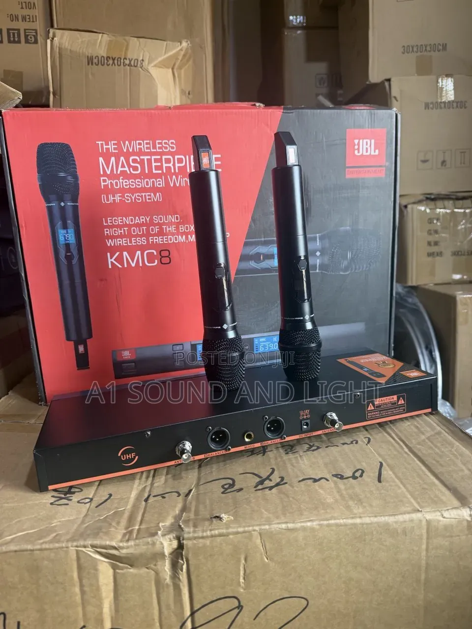 JBL Kmc8 Dual Wireless Handheld Microphone Set