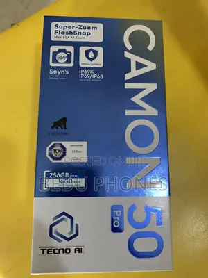 New Tecno Camon 50 Pro 256 GB Gray