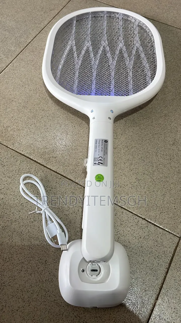Led Purple Light Rechargeable Mosquito Swatter