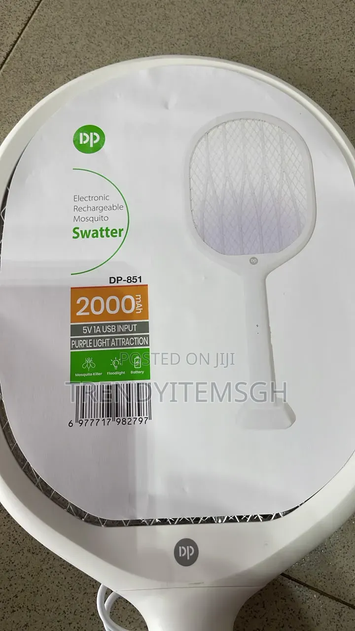 Led Purple Light Rechargeable Mosquito Swatter