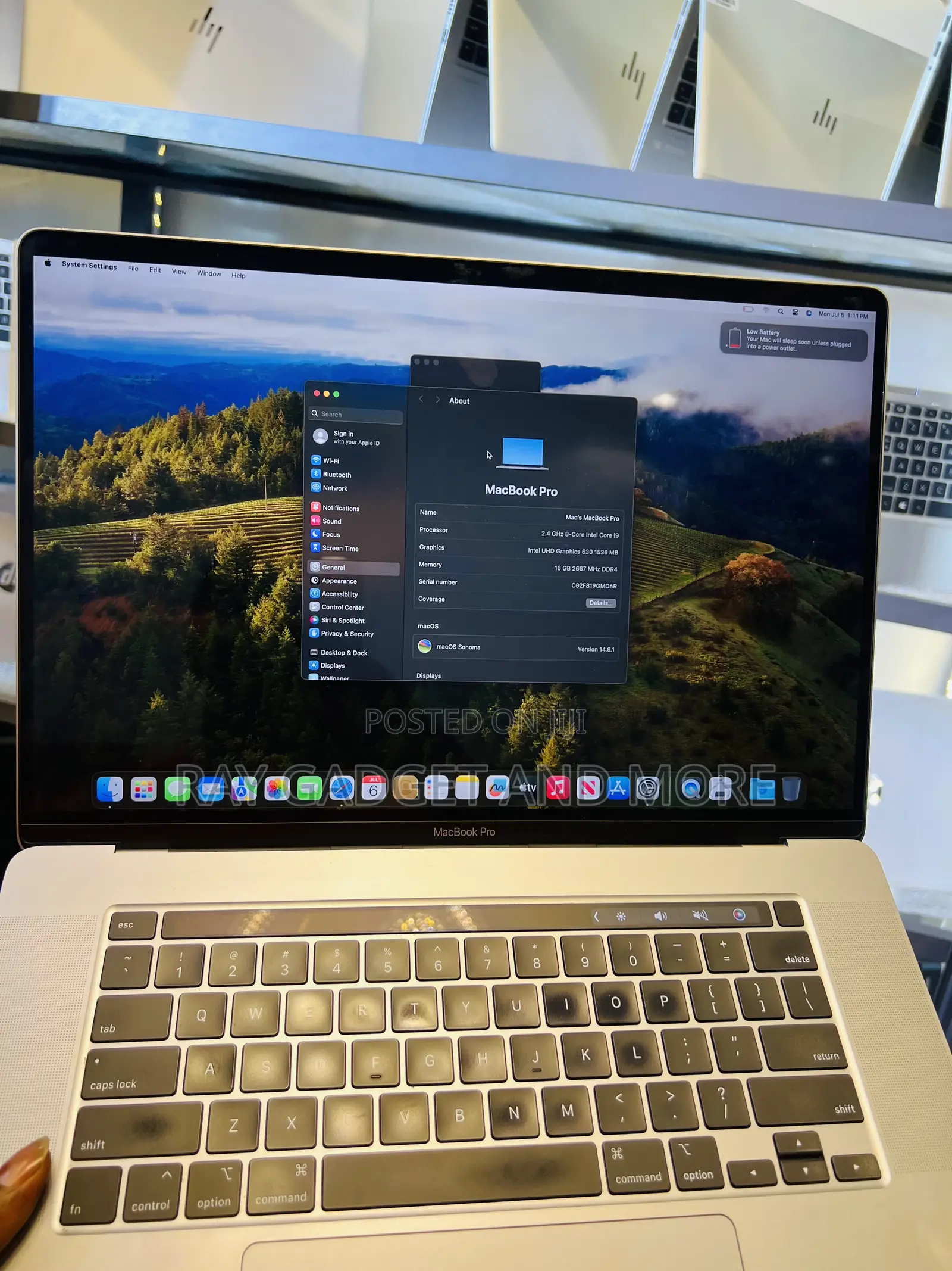 Laptop Apple MacBook Pro 2019 16GB Intel Core i9 HDD 1T