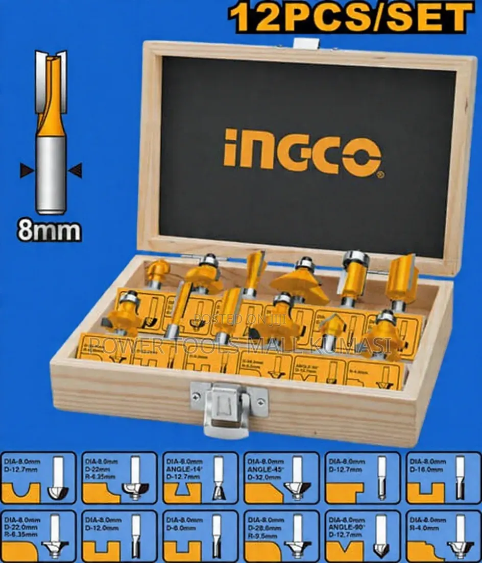 12 PCS Router Bits Set