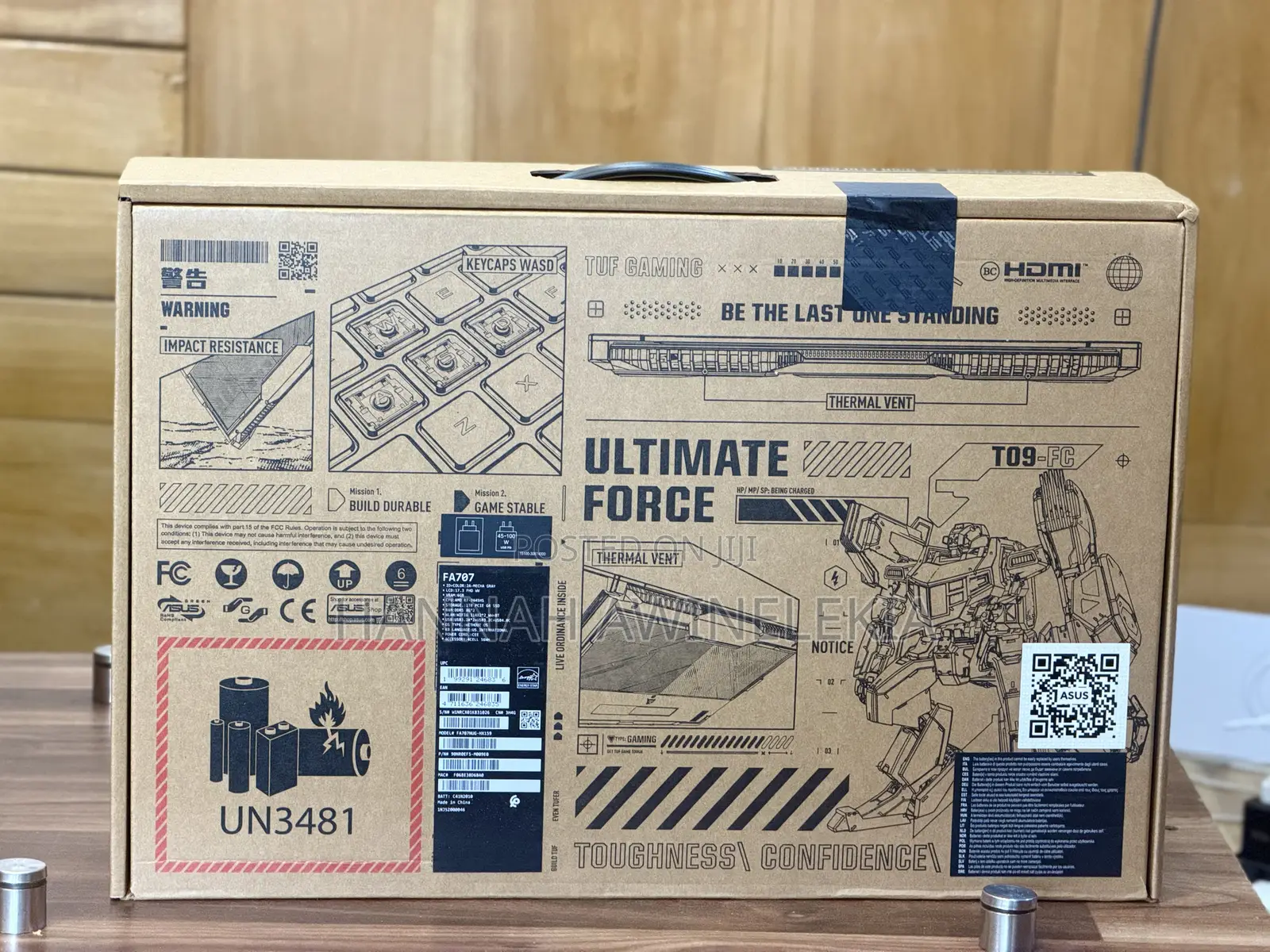 New Laptop Asus TUF Gaming A17 16GB AMD Ryzen 7 SSD 1T