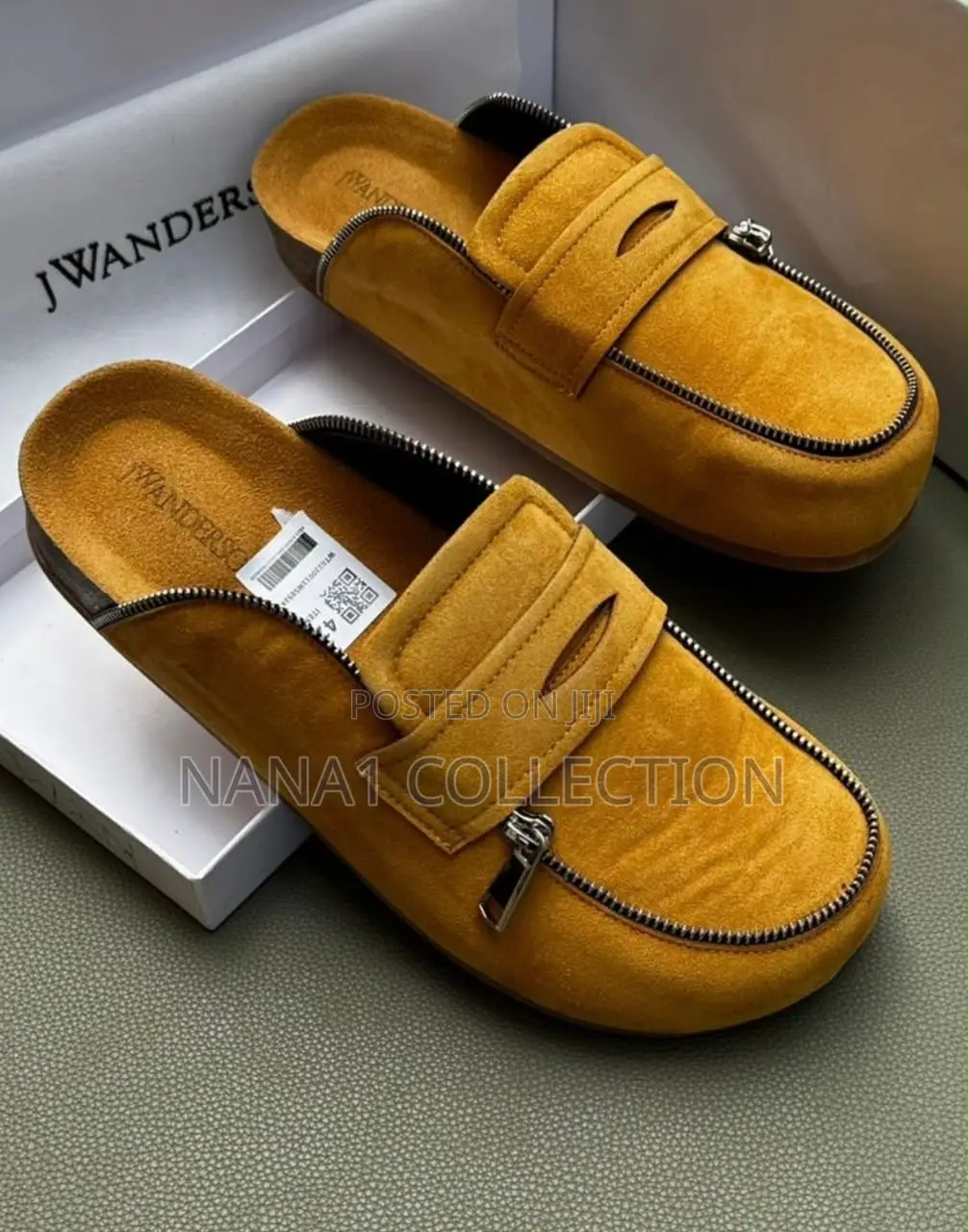 J.W Anderson Suede Loafers Mules