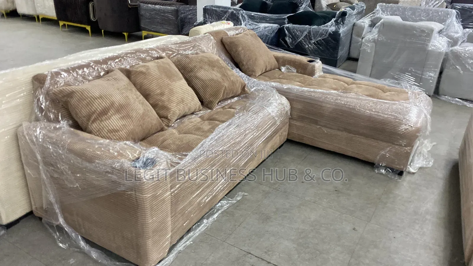 New Sofa L Shape 3 Seater