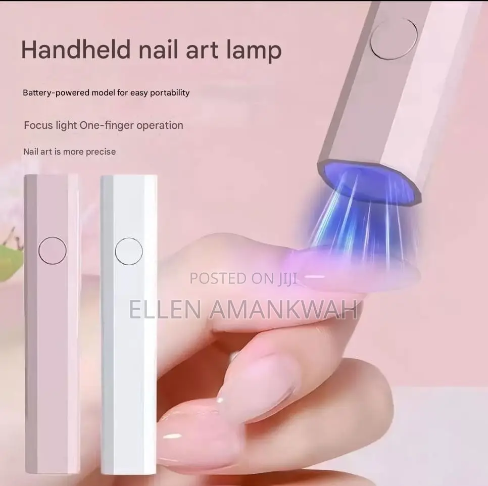 25 Pieces Of Handheld Nail Art Lamp With Free 10 Pieces Nail Clippers