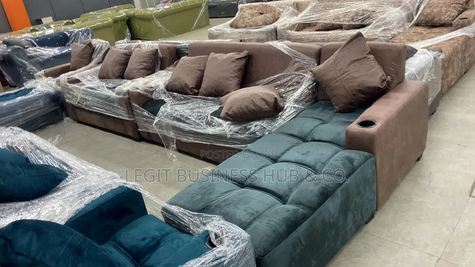 Sofa L Shape 3 Seater With 2 in 1and Single
