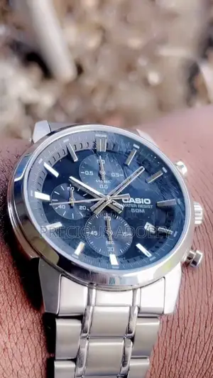 Casio MTP-E510d-1a2vdf Is a Sporty Stainless Steel Chronograph
