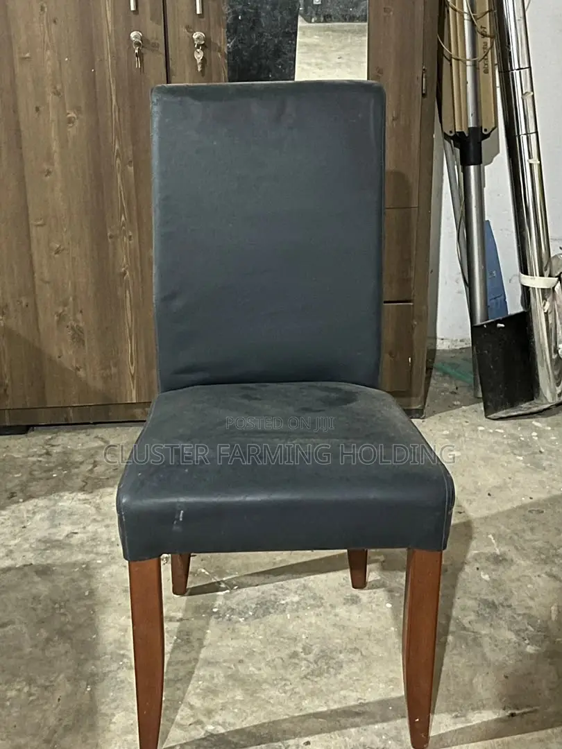 Premium Blue Faux Leather Dining Chairs – Foreign Used
