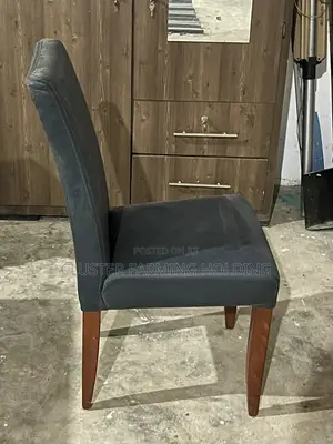 Premium Blue Faux Leather Dining Chairs – Foreign Used