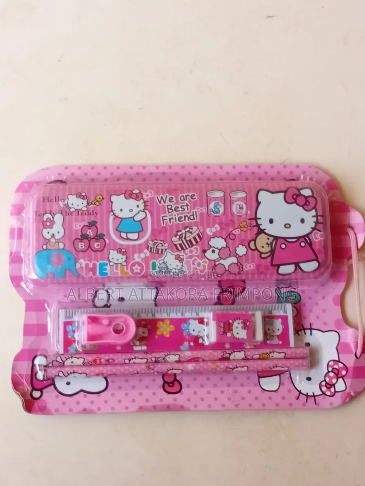 Pencil, Eraser, Shapner, Ruler, and Pencil Case