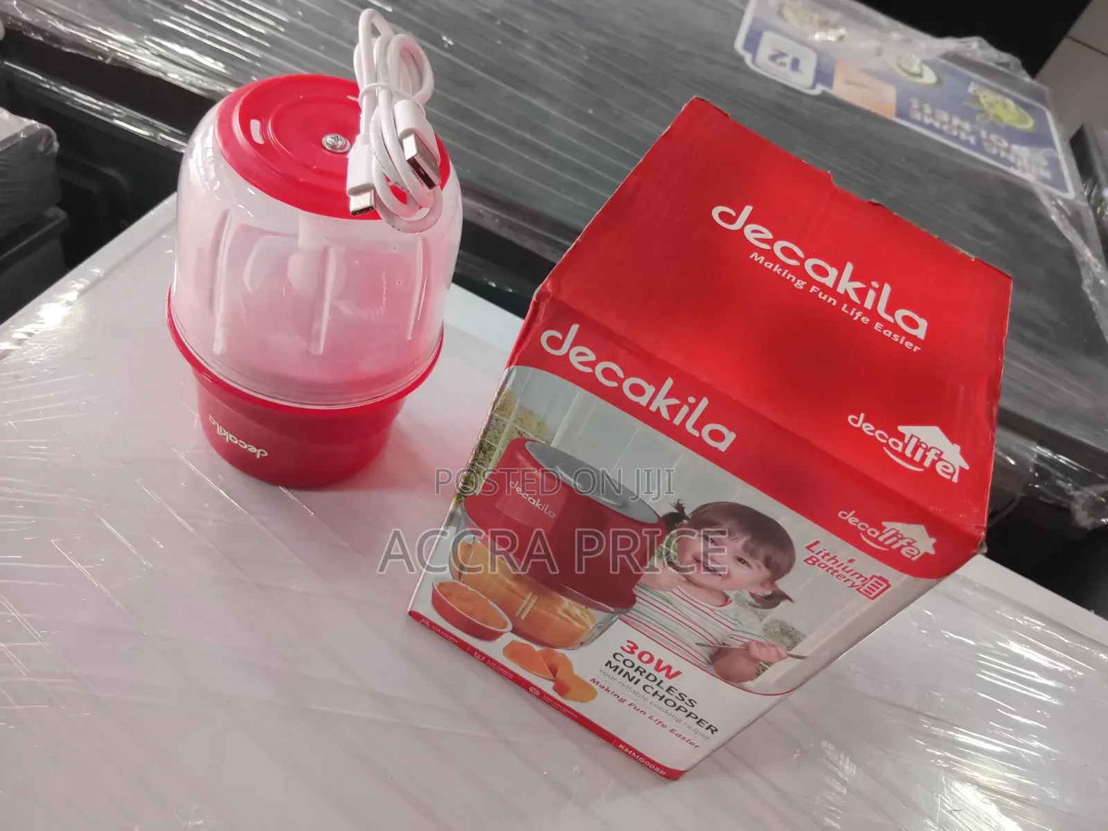 Decakila Cordless Mini Food Processor 30w