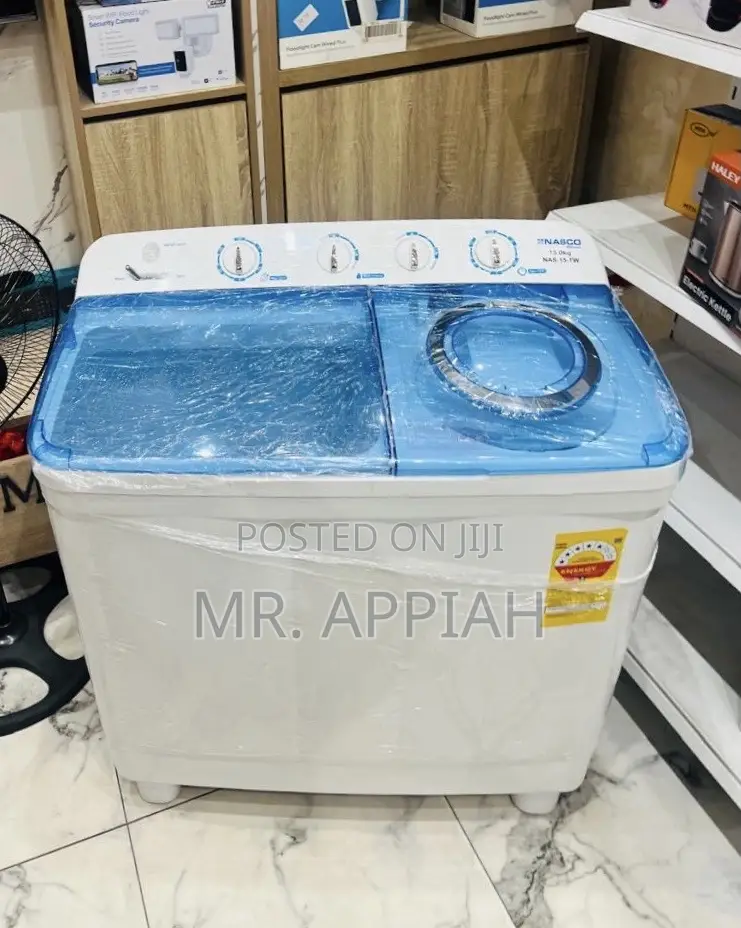 Extremely Affordable Nasco 15kg Semi-Auto Washing Machine(Spin Dry)