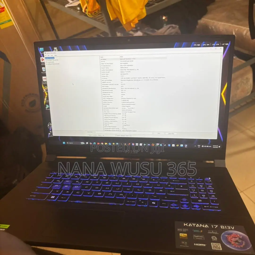 Laptop MSI Katana 17 16GB Intel Core i7 SSD 1T