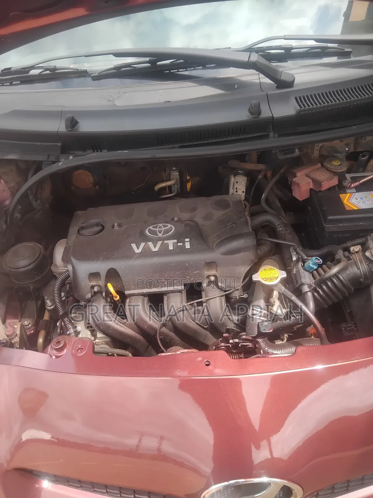 Toyota Vitz 2010 Burgundy