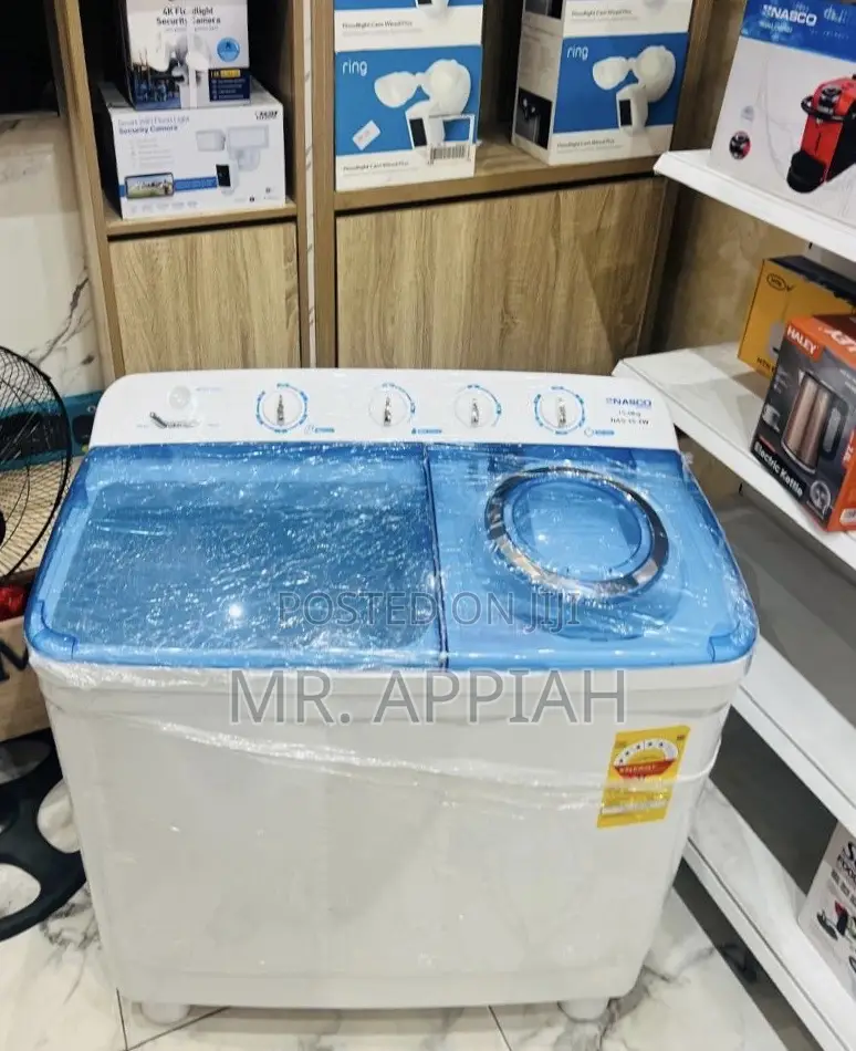 Classic Nasco 15kg Washing Machine With Transparent Lid(White)