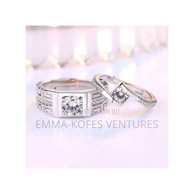 Aidailu Diamond Wedding Rings for Men and Women Rings for Couples