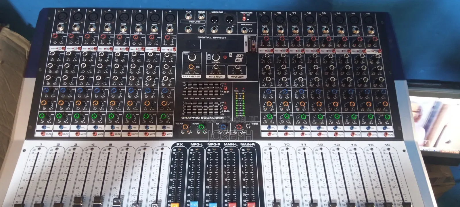 16 Channel Power Mixer Amplifier