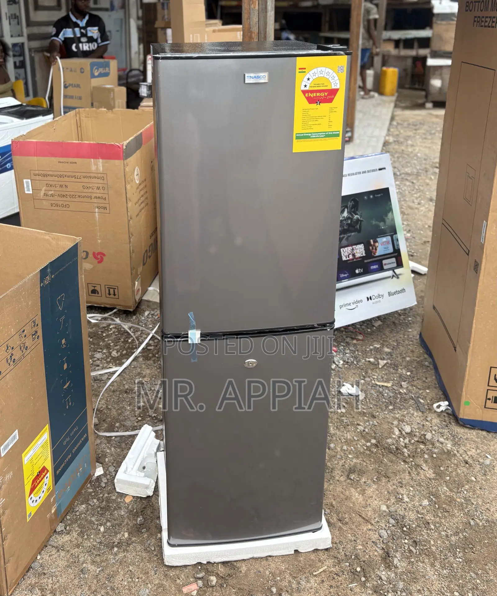 Extremely Affordable Nasco 158l 2 Door Refrigerator(Gray)