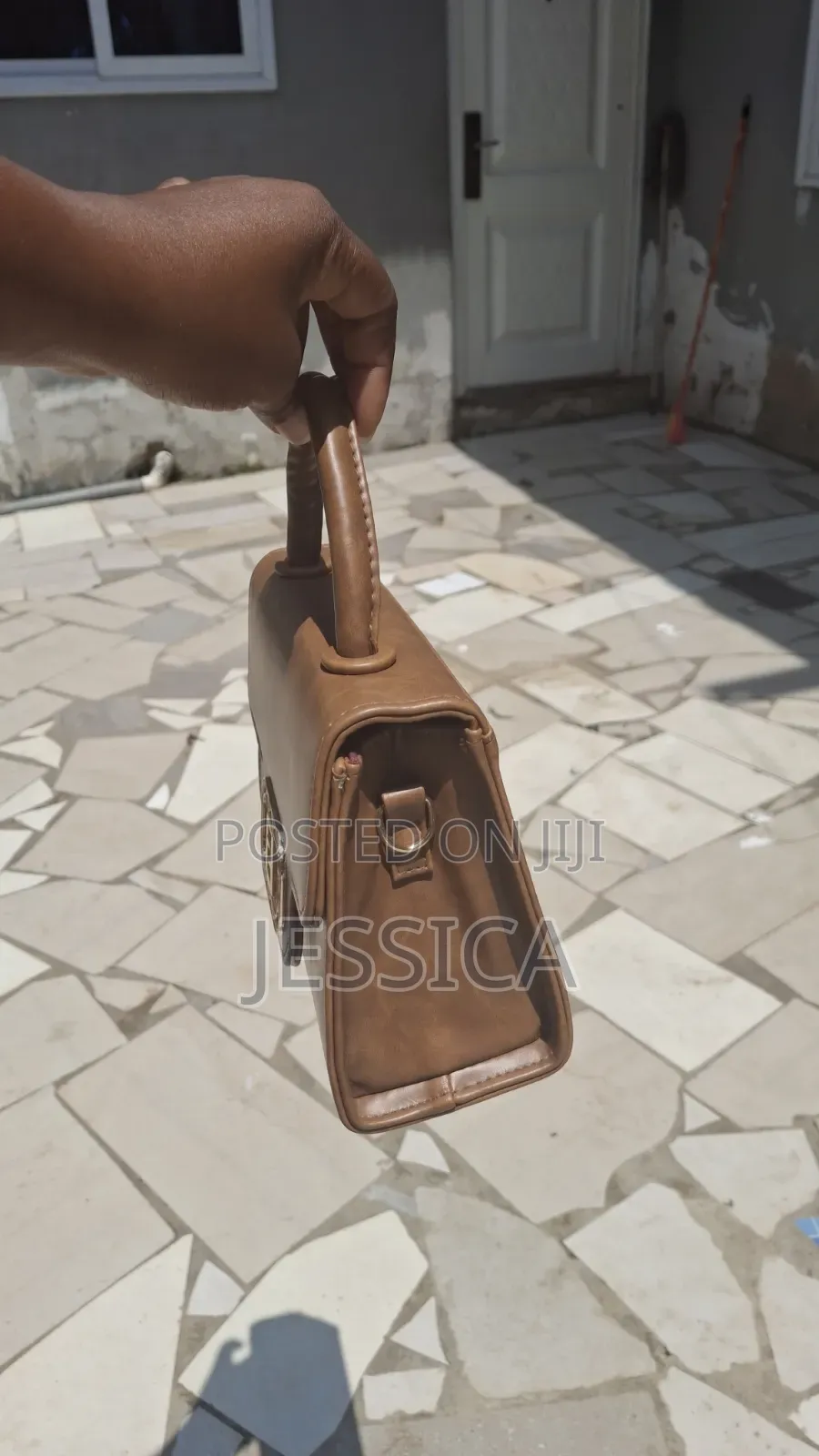 Chic Brown Mini Top-Handle Handbag