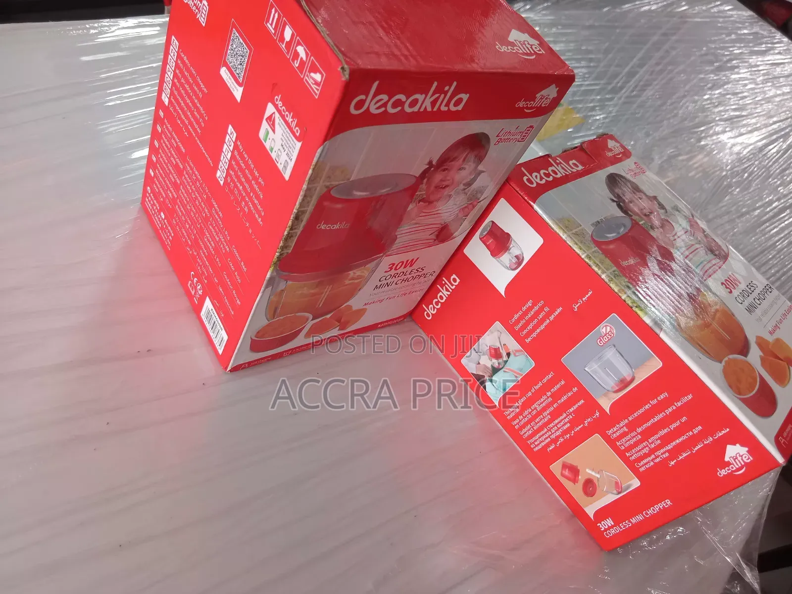 Decakila Cordless Food Processor With Glass Bowl