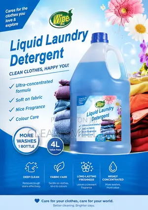 Wipe Liquid Laundry Detergent