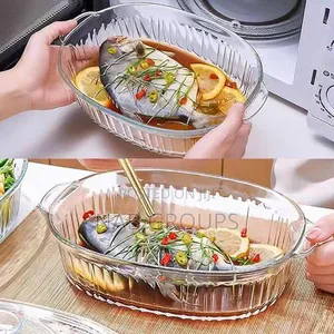 2pcs Glass Casserole Bowls