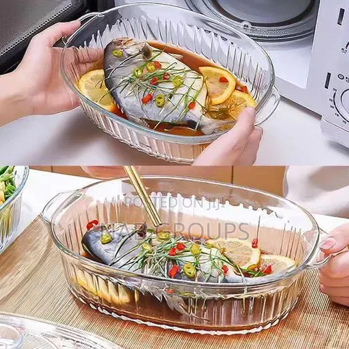 2pcs Glass Casserole Bowls