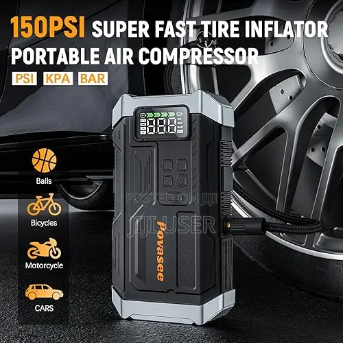 Povasee Jump Starter With Air Compressor