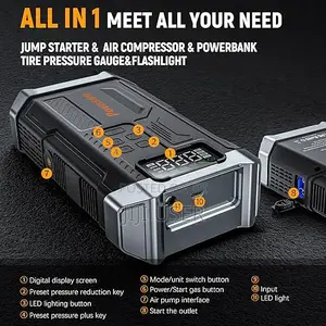 Povasee Jump Starter With Air Compressor