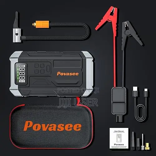 Povasee Jump Starter With Air Compressor