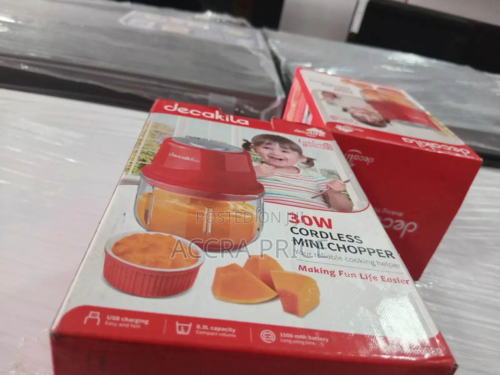 Decakila Portable Food Chopper With Glass Bowl